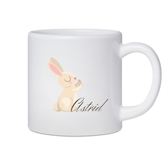 sød kanin kop med navn